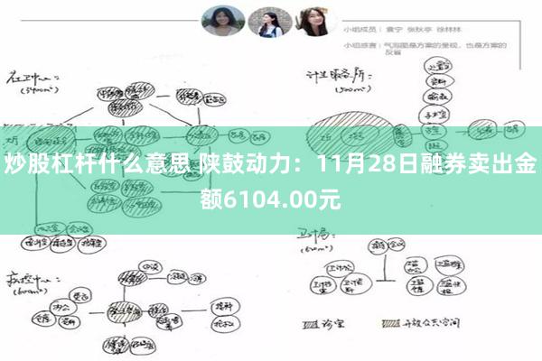 炒股杠杆什么意思 陕鼓动力：11月28日融券卖出金额6104.00元