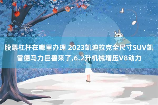 股票杠杆在哪里办理 2023凯迪拉克全尺寸SUV凯雷德马力巨兽来了,6.2升机械增压V8动力