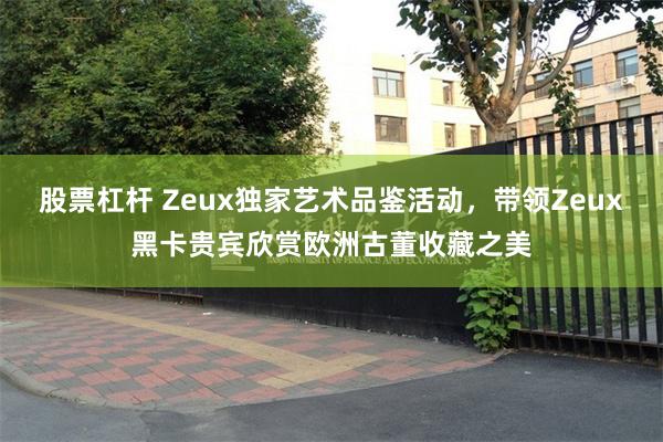 股票杠杆 Zeux独家艺术品鉴活动，带领Zeux黑卡贵宾欣赏欧洲古董收藏之美